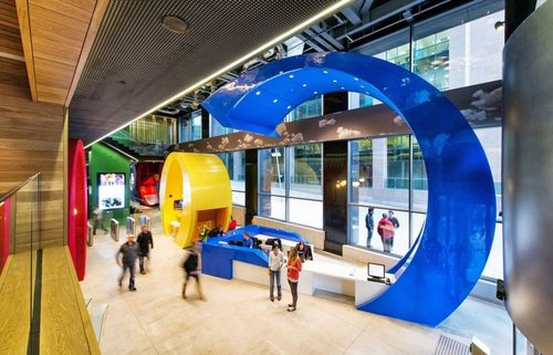 Fachada del edificio de Google Inc en Dublin Irlanda por camenzindevolution